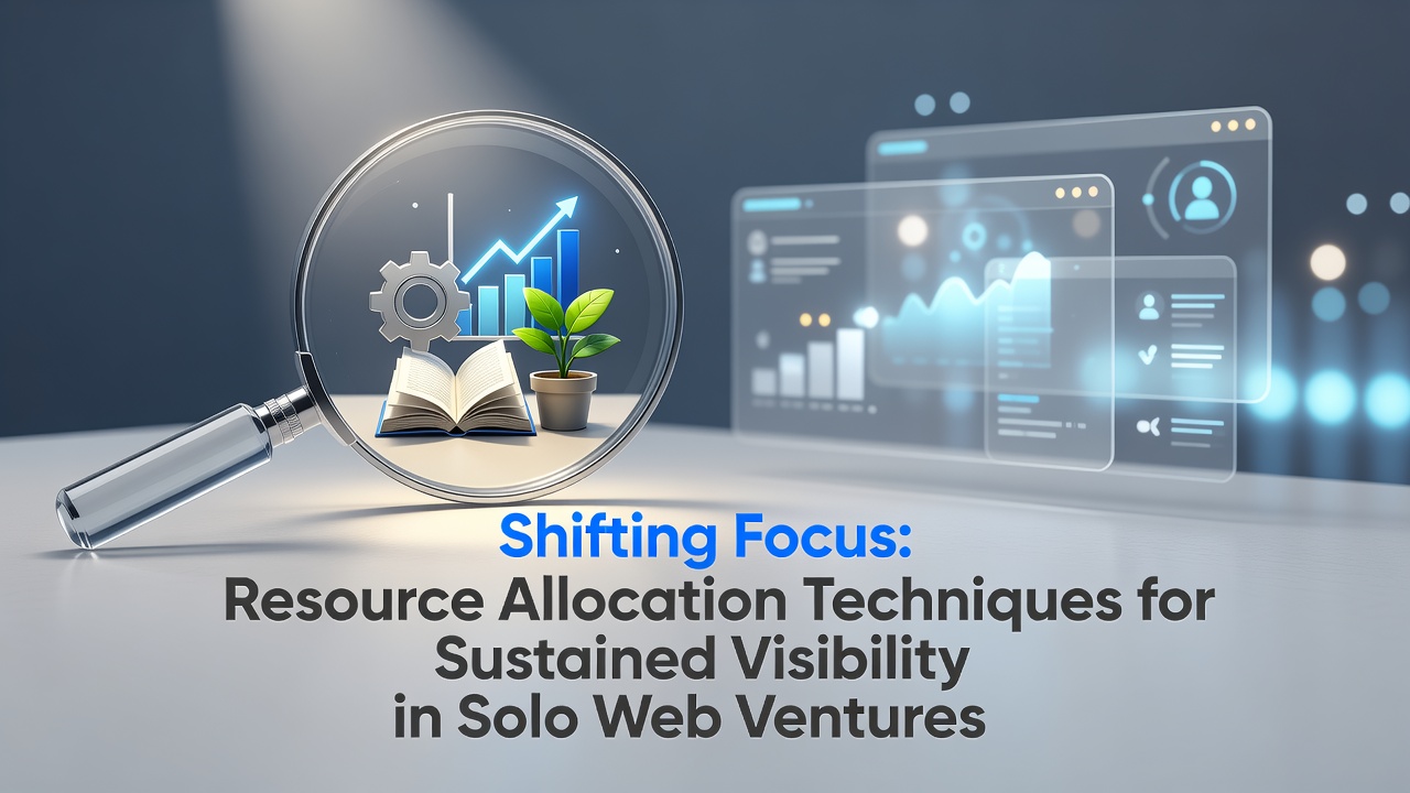 Shifting Focus: Resource Allocation Techniques for Sustained Visibility in Solo Web Ventures